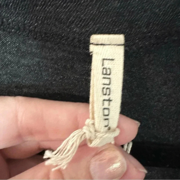 Lanston Women’s Gray Long Sleeve Scoop Neck Fitted Side Ruched Dress Size L NWT - Picture 8 of 9